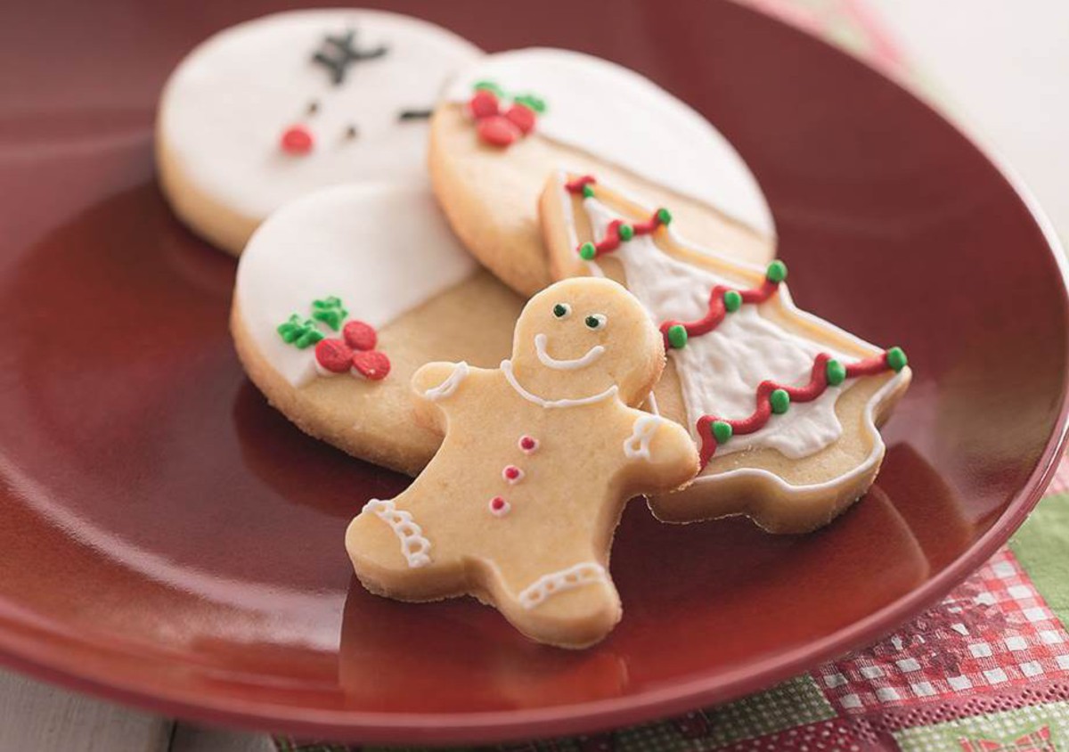 Biscoitinhos Amanteigados de Natal - Vovó Palmirinha